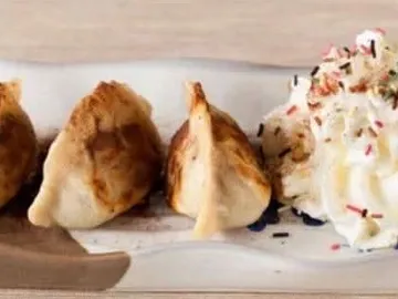 Raviolis sucrés au cœur de sésame noir